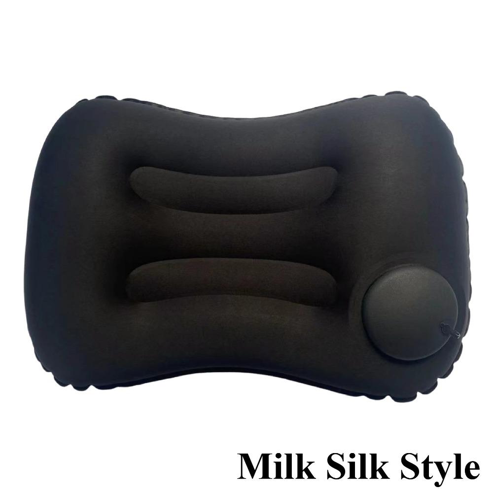 New Camping Inflatable Pillow Travel Pillow for Neck Lumbar Support Outdoor Lightweight Soft Car Pillow Press-to-Inflate Design