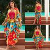Women's Printed Beach Kaftans Summer Maxi Dress Cover-Ups for Swimwear, Vacation Essentials,Bulk Supply with Big Discounts