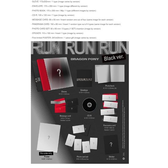 Dragon Pony - EP - RUN RUN RUN (SCHWARZE VERSION)