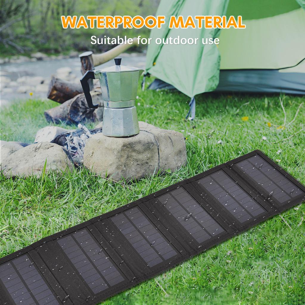 10.5 W Portable Solar Charger Foldable Solar Charger with USB Solar Panel Portable Solar Power with
