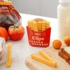 12 Süße Pommes-förmige Beutel-Pommes-Klammern zum Verschließen geöffneter Lebensmittelverpackungen Lustige Beutelklammern für Lebensmittel In einer Magnetbox Süße Küchenaccessoires