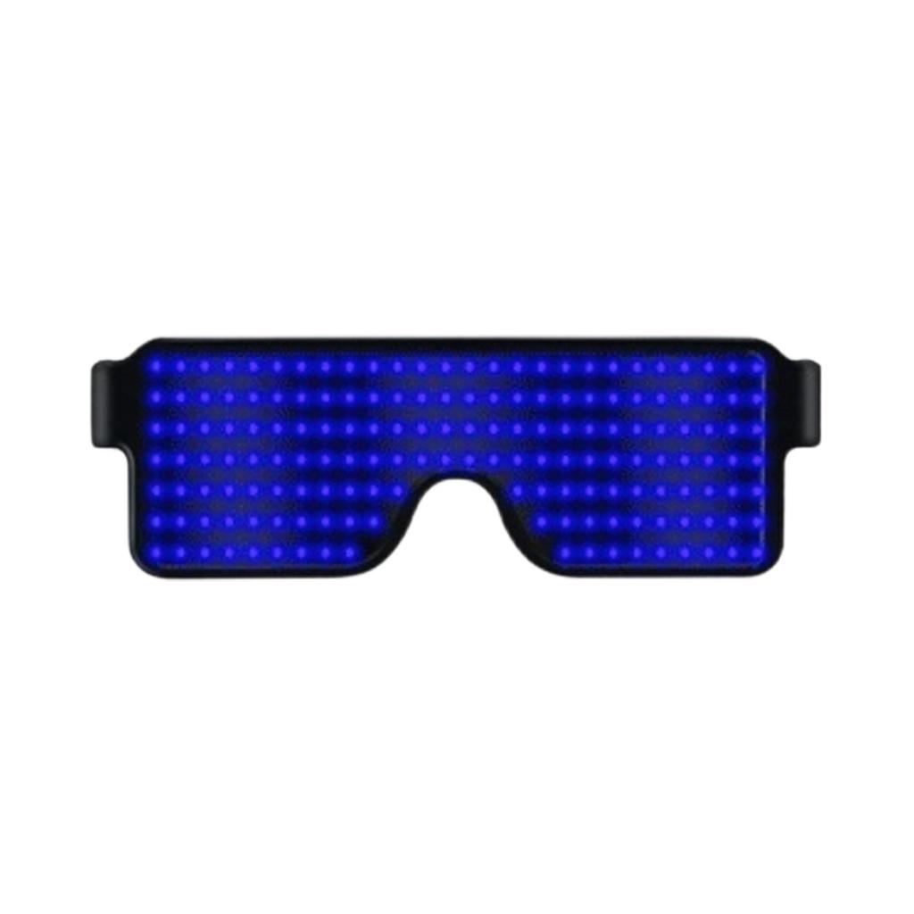 LED Light-up Glasses With Patterns, Rechargeable And Reusable, Perfect For Parties And Festive Occasions.