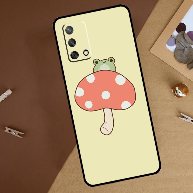 

гриб лягушка Для Oppo A18 A38 A58 A78 A98 A40 A60 A80 A74 A94 A54 A16 A76 A96 A15 A57S A17 A77 Чехол для телефона OPPO A91