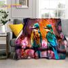 Cute Dream Birds Parrot Peacock Cartoon Soft Flannel Blankets,Throw Blanket Comfortable Blanket for Picnic Beds Home Bedroom Kid