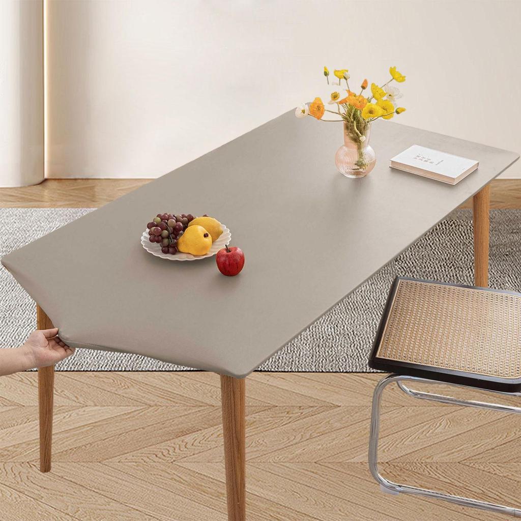 Tischdecke aus PU-Leder mit elastischem Rand, Rechteckform für Bankettveranstaltungen