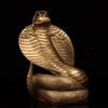 Seiko Pure Copper Animal Snake Sculpture Creative Living Room Office Desktop Shop, Craft Decoration, Ornaments, Height14 cm, 1Pc