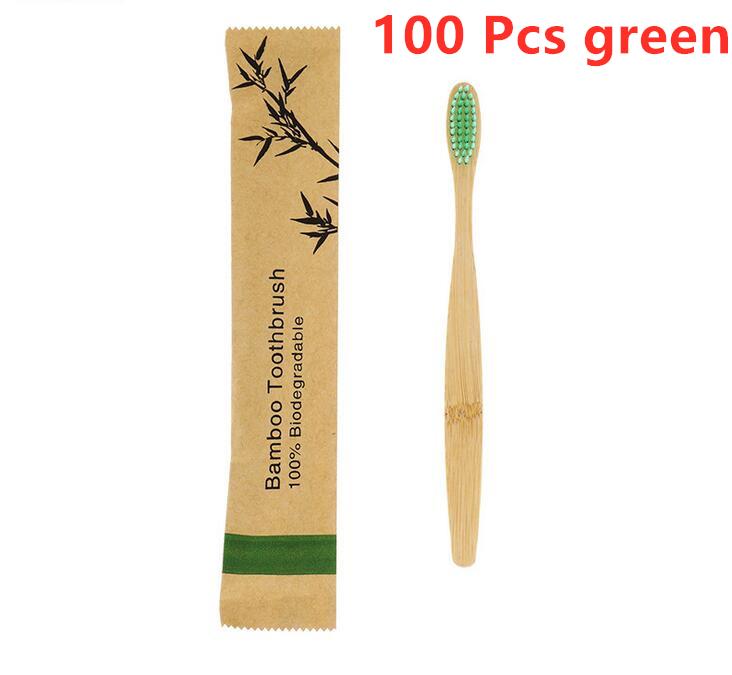 New Style Portable Bamboo Toothbrushes Eco Friendly Wooden Tooth Brush for Adults Children Customized Laser Engraving Logo