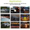 Smoked Lens LED Cab Roof Marker Lights For Off-Road SUV Crossover Jeep RV Pickup