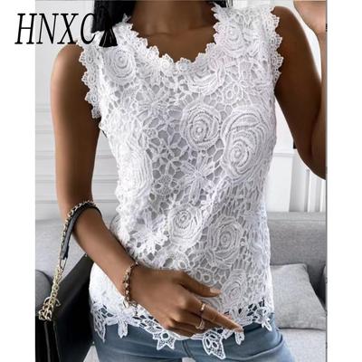 Camicette e camicie senza maniche con scollo a V, stampa tinta unita estiva casual alla moda da donna