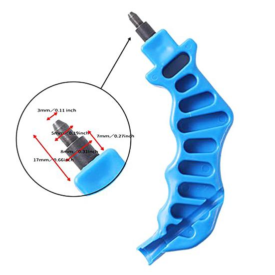 Drip Hose Punch 2-in-1 Irrigation Tube Punch Fitting Insertion Tool Water Pipe Hole Puncher for 1/4" Inch Fitting Insertion