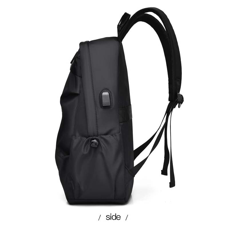 SCIONE Men's Casual Large-Capacity Backpack Lightweight Burden-reduced Waterproof Solid Color Minimalist Outdoor Leisure Sports Backpack