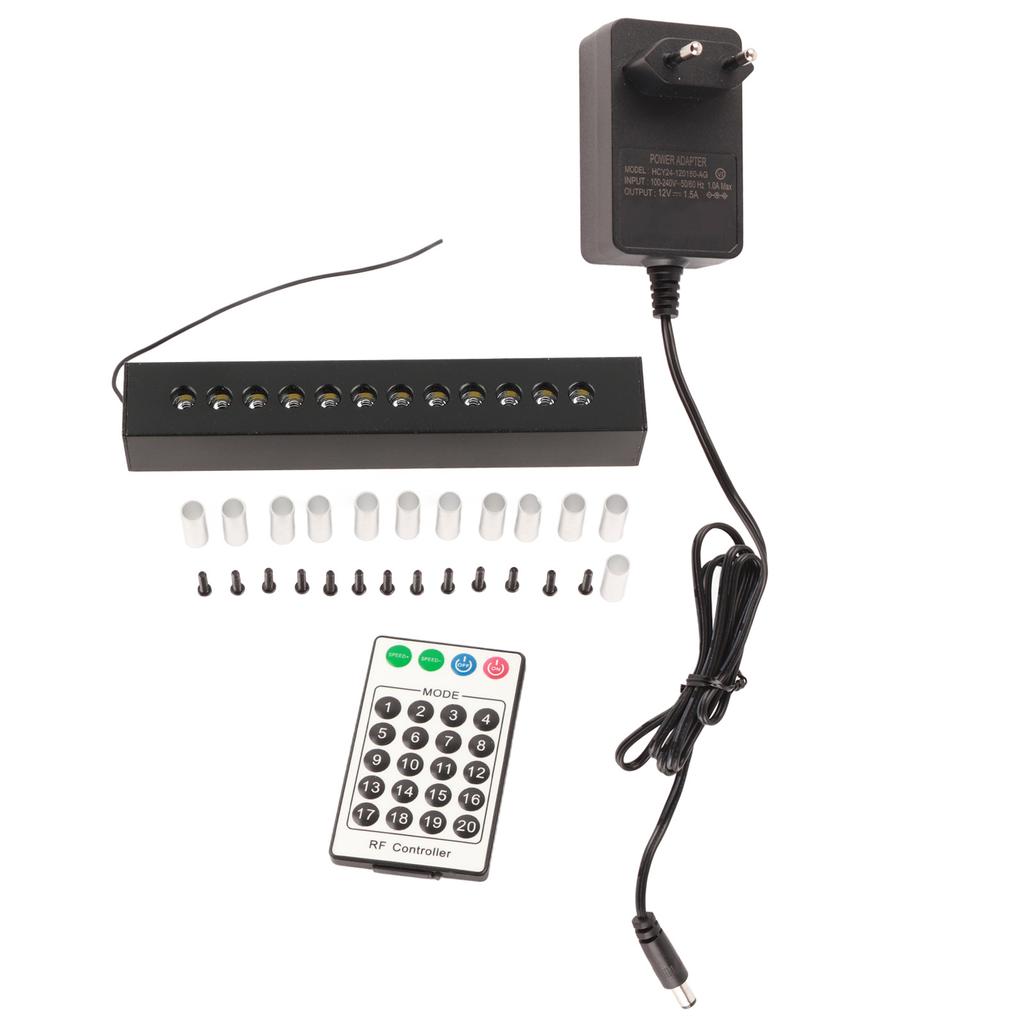 Fiber Optic Lights Kit 12 Holes 6W White Light Meteor Fiber Optic Light with 20 Meteor Modes