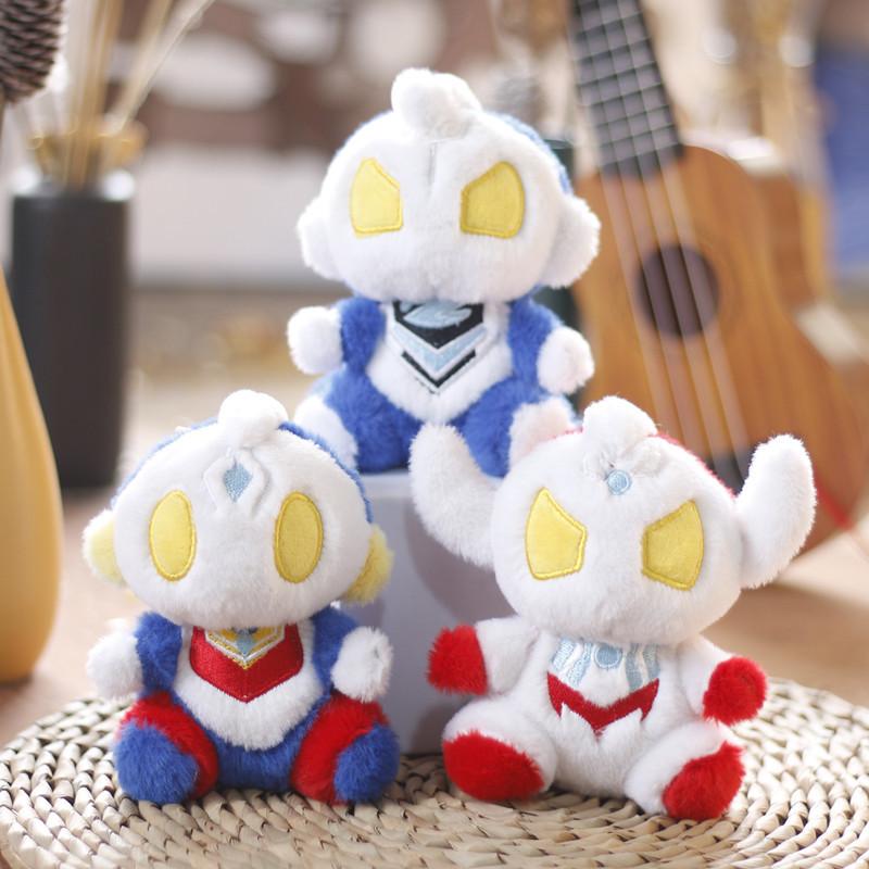 Cute and Cute Ultraman Taigazeta Small Pendant Plush Toy Doll Cake Children's Bag Hanging Decoration Keychain