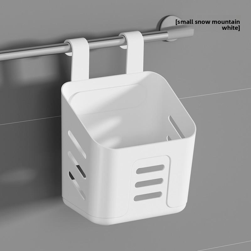 Household Kitchen Small Hanging Basket Bathroom Shelf Hangable Toilet Wall Hanging Plastic Hanging Storage Artifact Basket