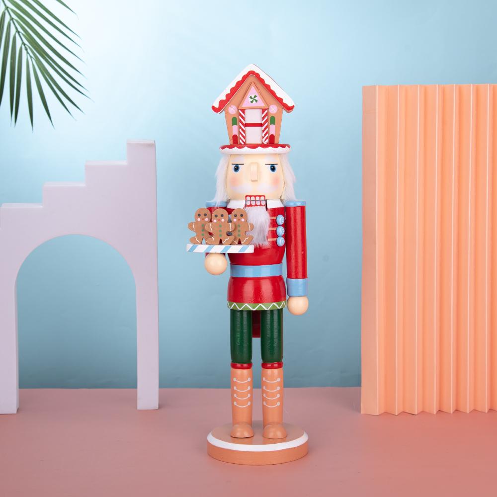 Christmas Candy House-Style Nutcracker Figurine