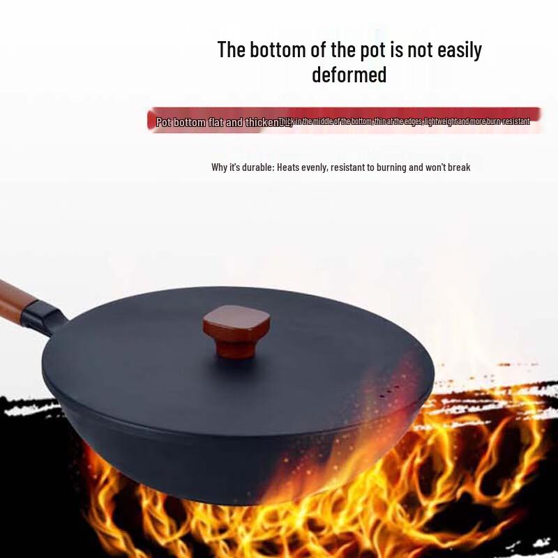 DStt King's Return 30CM Raffinierter Eisen-Wok