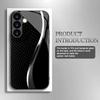High end line black glass phone case suitable for Samsung Galaxy S26 S25 S24 S23 S22 S20 FE/Ultra/Plus shockproof back cover