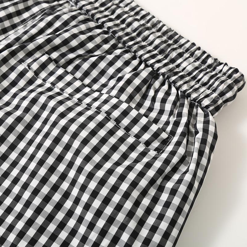Pantaloncini Casual da Uomo a Quadri, Vita Elastica con Coulisse, Leggeri da Spiaggia Estivi (M-5XL)