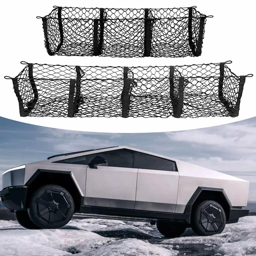 Trunk Organizer Cargo Net Organized Trunk Compact Folding Design Custom Fit for Cybertruck Lightweight Material