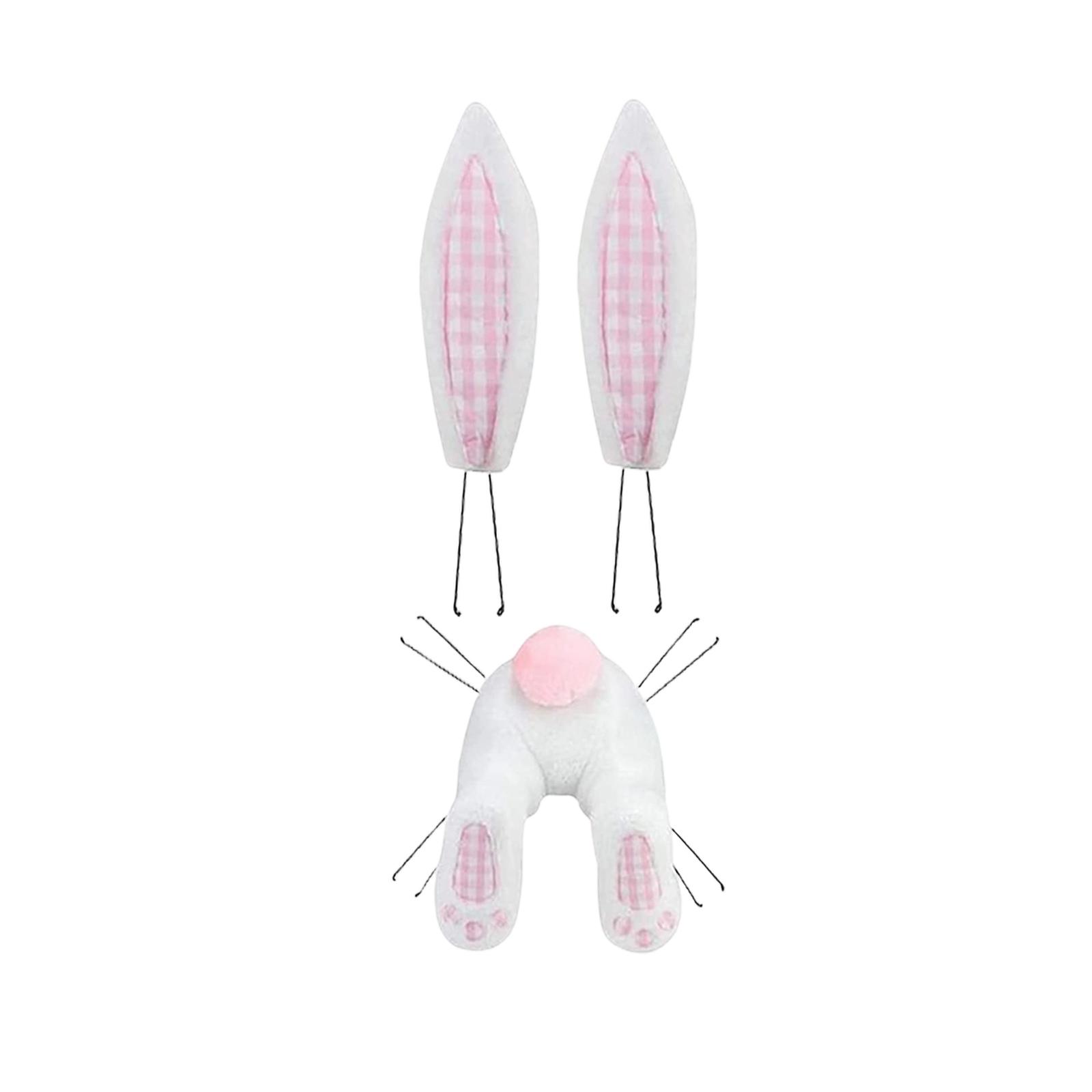 Easter Bunny Butt For Wreath,Easter Bunny Wreath Decorations,Easter Bunny Butt Wreath Kit,Easter Wreath Attachment Spring Home Door Wall Hanging Decor