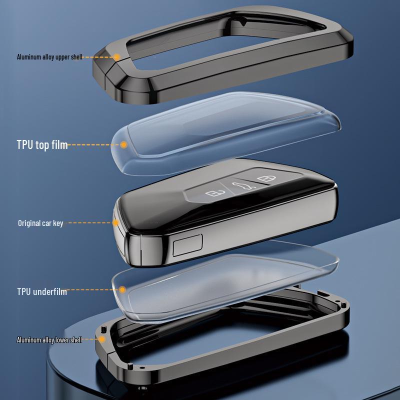 Volkswagen Golf 8 Key Case: High-End Aluminum Alloy Minimalist Shell