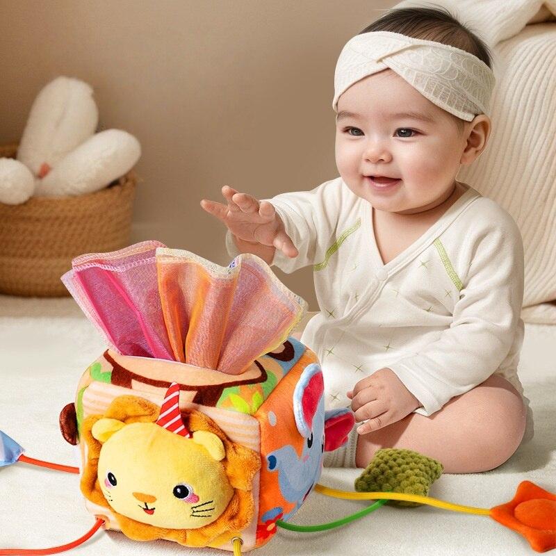 SHEFEITE Baby Interactive Teething Toy, Multifunctional Soothing Emotion, Multicolor Teether for Infant