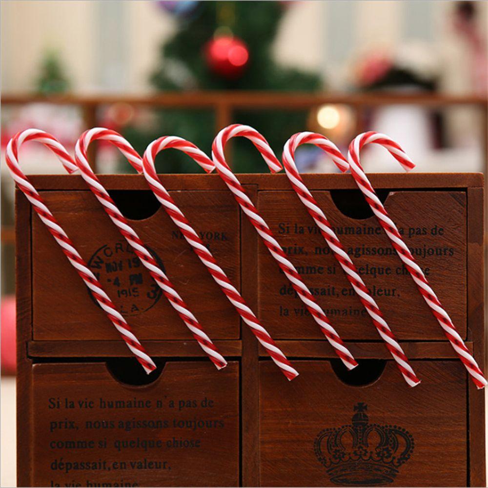 Red Hanging Pendant New Year Gifts Toy Candy Cane Christmas Supplies Xmas Tree Ornaments Home Decor