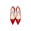 (WMNS) PRADA Pointed Saffiano Leather Heels 'Red' Women's 1I834I_3A9S_F0011_F_065