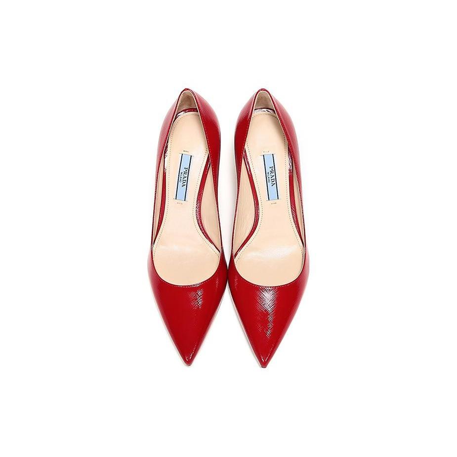 (WMNS) PRADA Pointed Saffiano Leather Heels 'Red' Women's 1I834I_3A9S_F0011_F_065