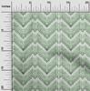 oneOone Cotton Flex Green Fabric Chevron Quilting Supplies Print Sewing Fabric By The Yard 40 Inch