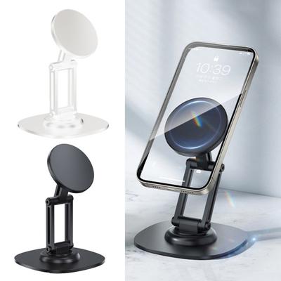 Handyhalter mit Magnet, toller Mehrwinkel, rutschfest, 360-Grad-Handyeinstellung, faltbarer Ständer für Zuhause, Reisen, Büro