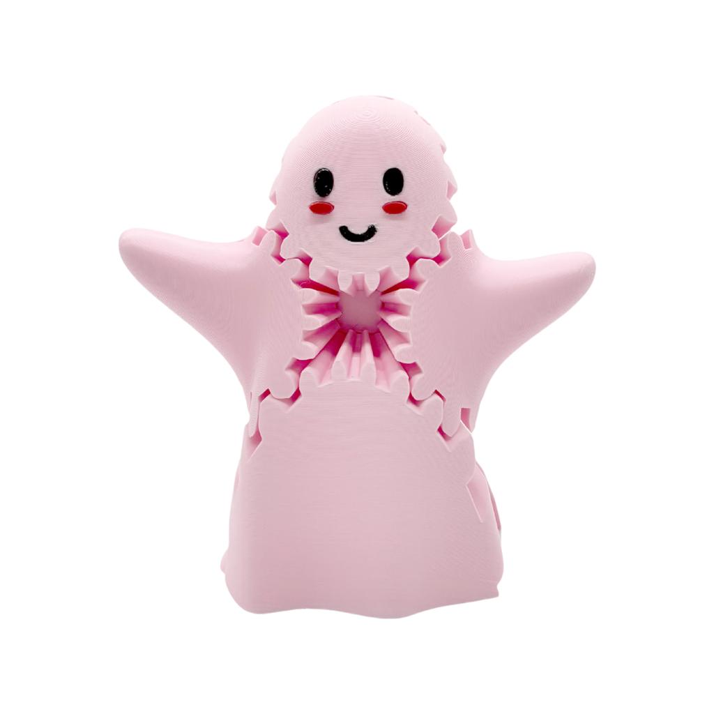 3D Printed Cute Little Ghosts Gear Desktop Ornaments