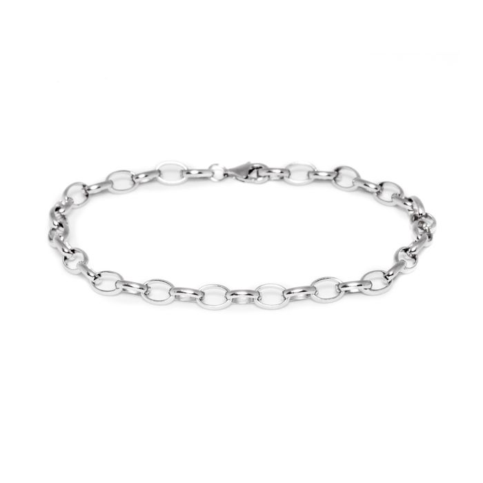Bracelet - Argent - 925 - Rhodié - Taille unique - Gris