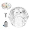 Acrylic Shower Handle Tub Faucet Handle Bathroom Renovation Economical Fix Reflective Look Repair Solution For Bathroom Use