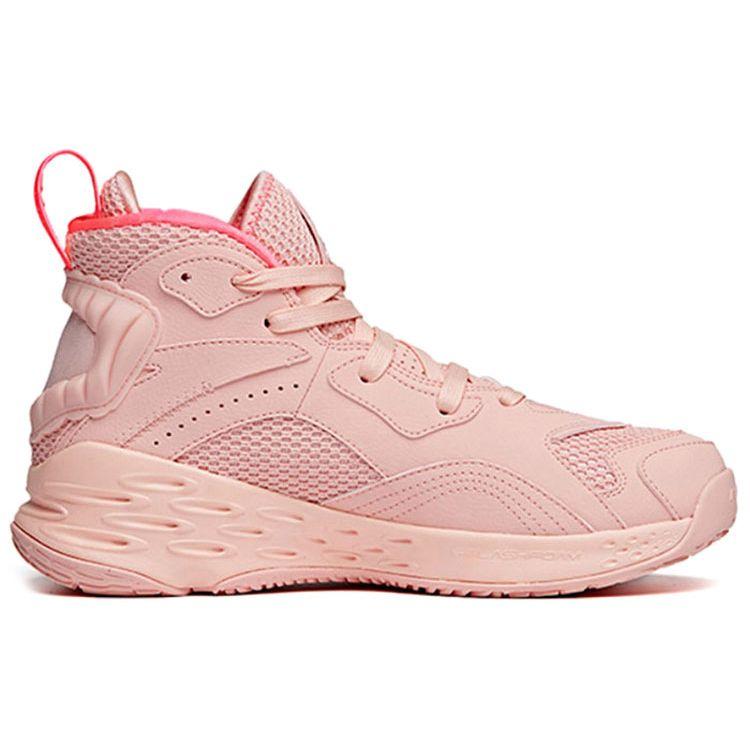 Anta KT Thompson Hello Kitty Shock Absorbing Non-Slip Durable High-Top Basketball Shoes Women Sneakers Pink A32011110-2
