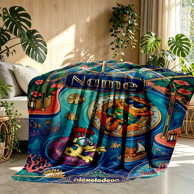Custom Name Personalized Genshin Impact Print Blanket, Home Decor, Bedroom, Sofa, Camping, Couch, Gifts for Birthday Christmas