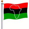 TOPWINGS Afrikanische Flagge mit pan-afrikanischer Karte - 91,44 x 152,4 cm Außenflagge mit Ösen für afrikanische Hausdekoration, Geeignet für den Außen- und Innenbereich, Afric