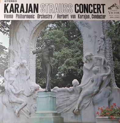 LP Record VIENNA PHILHARMONIC ORCHESTRA / HER - Karajan Strauss Concert SRA2093 VICTOR 1965 Japan Obi Classical Used