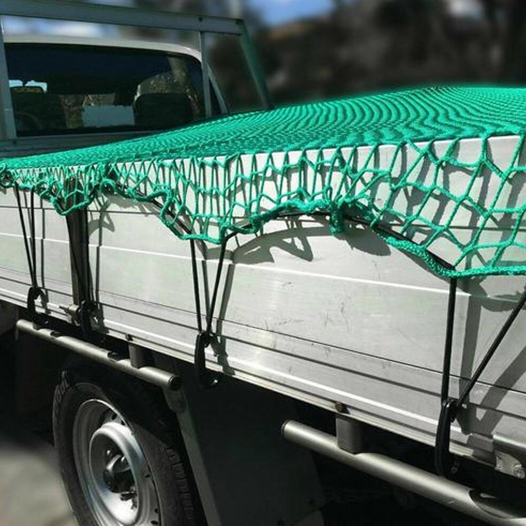 2x3м Новая Зеленая Прочная Грузоподъемная Сетчатая Сеть для Багажа Автомобильная Большая для Грузовика Прицепа Универсальная Прочная Грузовая Сеть