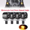 Mini Motorcycle Led Turn Signals Indicators Lamp 12V 8mm Motorcycle Turn Signal Light For Honda For Yamaha For Cafe Racer