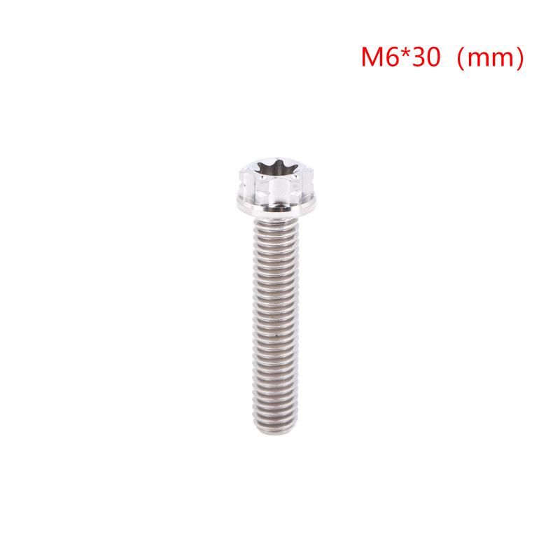 Versatile M6 Titanium Flanged Hexagon Head Bolts Suited for Bike Moto Car Projects