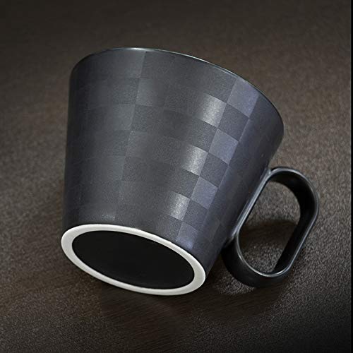 Wired Beans Wired Beans Mug To Last a Lifetime Arita Ware Regular Checkered Mug 240ml (Black Matte)