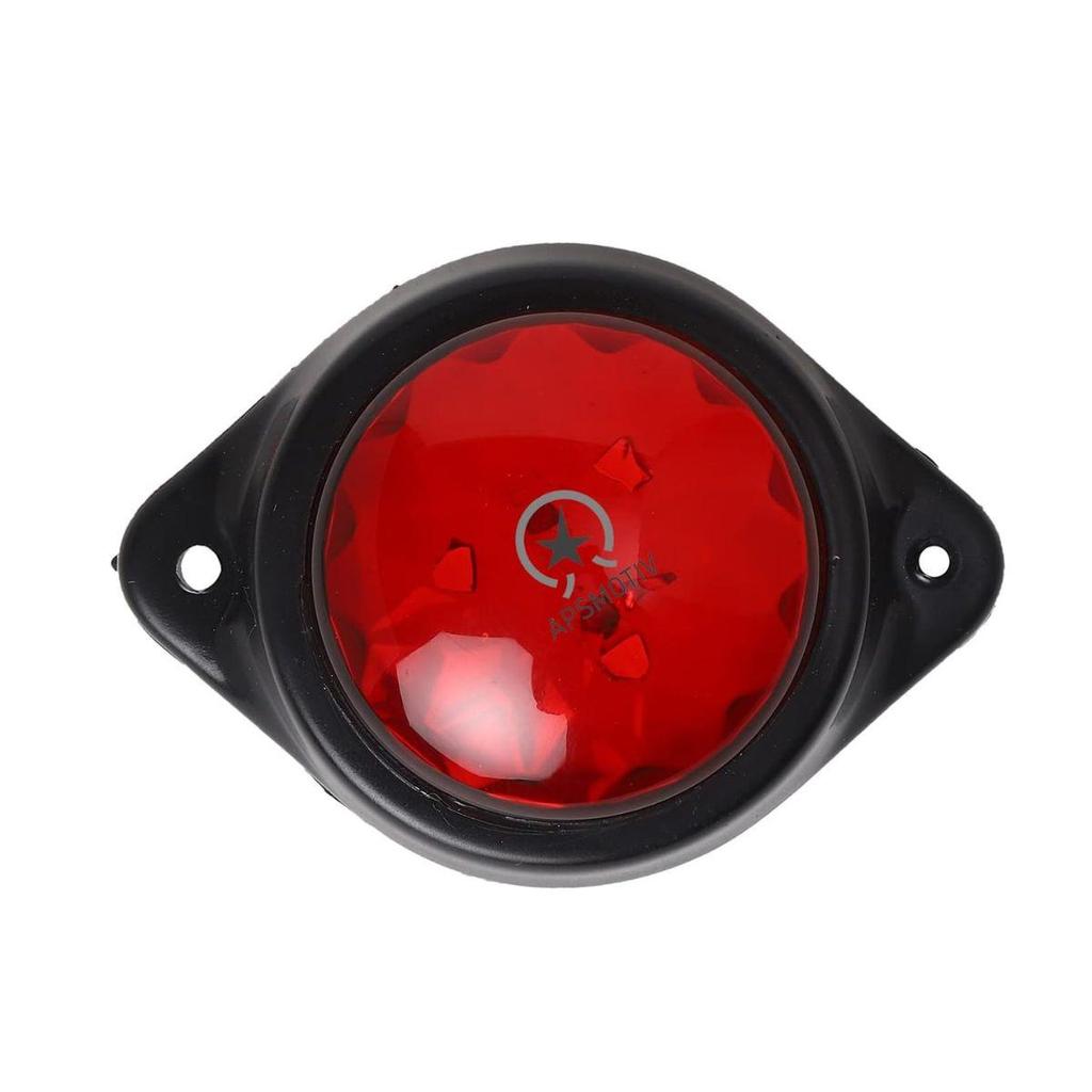 2 PCS Red LED RED Side Marker Light Indicator Light Rear Side Marker Light for Truck Trailer RV Cab Boat Bus Lorry High-Performance Side Marker Lights
