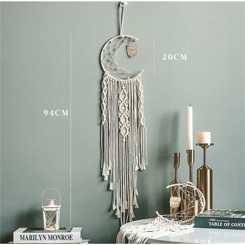 European-style Hand-woven Cotton Rope Tapestry Tassel Home Wall Hanging Decoration Soft Decoration