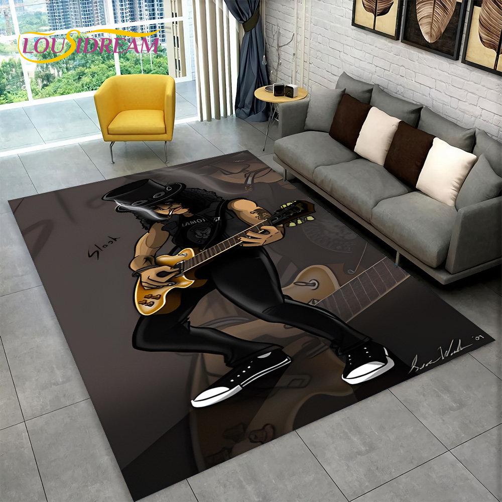 KISS Rock Band Retor Teppich, Teppich für Zuhause, Wohnzimmer, Schlafzimmer, Sofa, Fußmatte, Dekor, Küche, rutschfeste Bodenmatte Alfombra