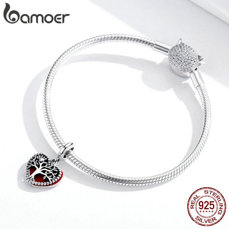 Bamoer 925 Sterling Silver Pendant Charm Fit for Original Tree of Bracelet Necklace DIY Jewelry