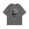 Rapper Ken Carson Kitty Print T Shirt Regular Men Hip Hop Loose Tshirt Male Fashion Cotton Street Tees Funny Men's Short Sleeve