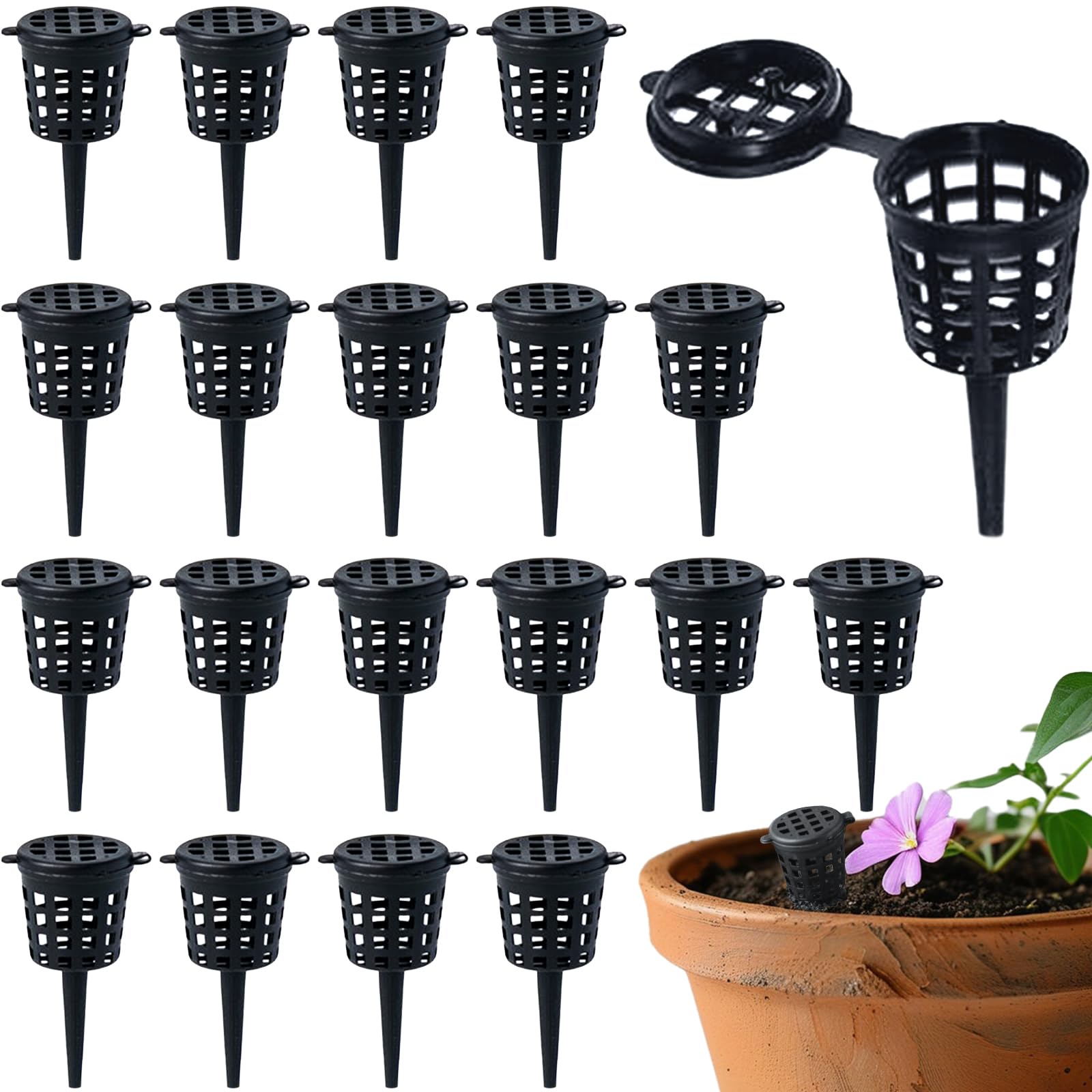 

Seiunn Fertilizer Bonsai Fertilizer Boxes of with Portable and Reusable for and Plant Suitable for Seedlings and Assisted 2x5cm Containers, Cases, чёрный