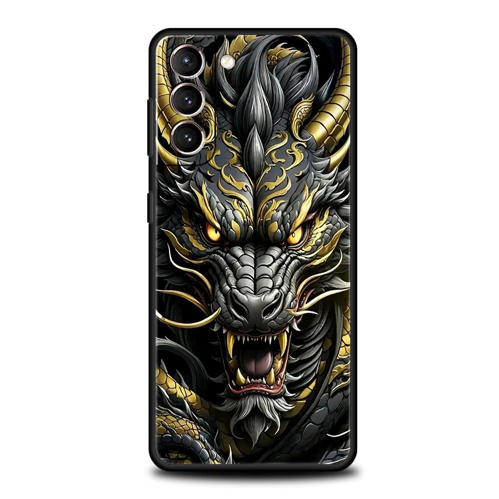 

Мультяшный Чернильный Дракон Чехол для Телефона для Samsung Galaxy S24 S23 S22 S20 S21 FE Ultra S10 S10E S9 S8 Plus 5G Силиконовый Мягкий Чехол Capas Samsung S23Plus