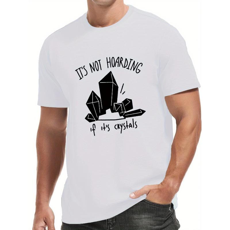 

Европейский размер, Принт с кристаллами, Мужская футболка с круглым вырезом и коротким рукавом, Простой стиль, Модная футболка стандартного кроя, Повседневный удобный топ для весны и лета S белый